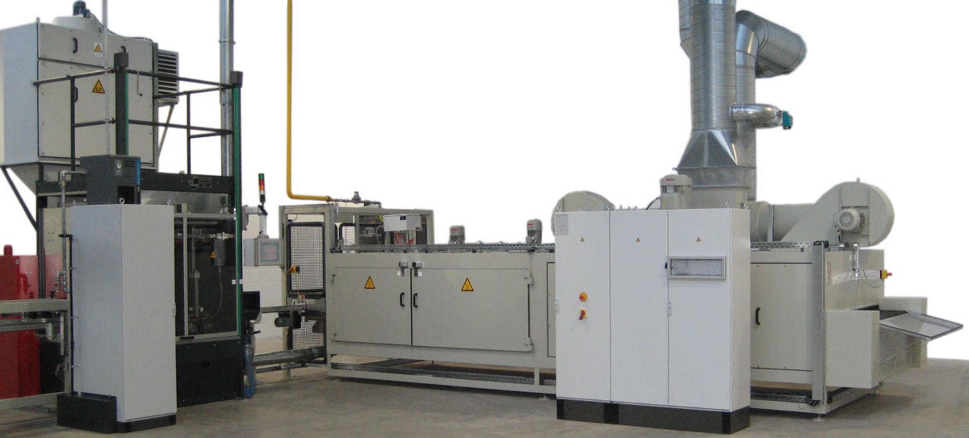 Pulverlackieranlage  Scheibenbremsbeläge Bremsbeläge, Bremsbelagfertigung